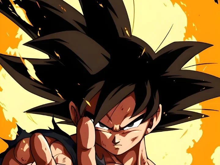 Goku Hueforge Art by 3D Gallery Realm HueForge model: Goku Hueforge Art by 3D Gallery Realm