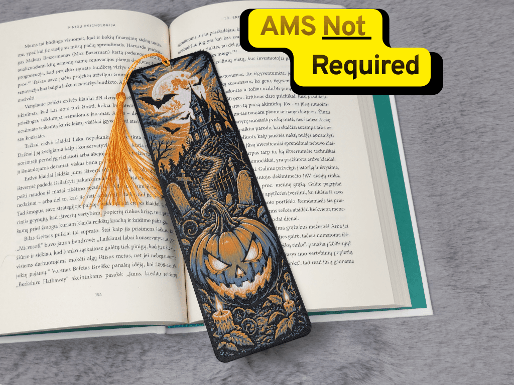 Haunted House Pumpkin Halloween HueForge Bookmark Haunted House Pumpkin Halloween HueForge Bookmark