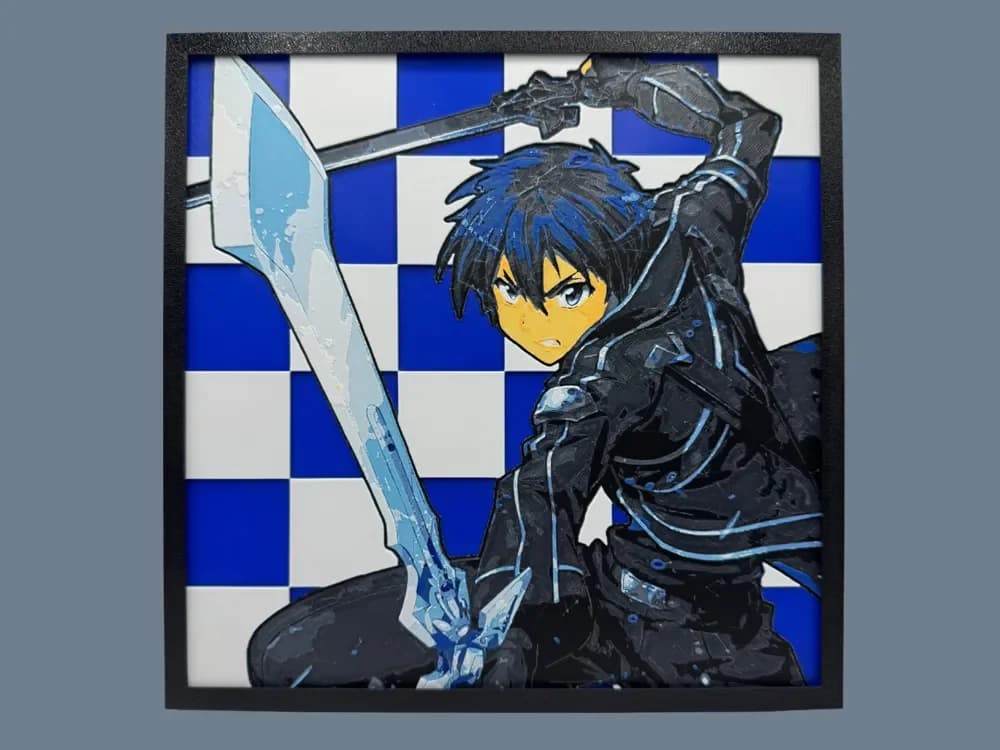 Kirito - Sword Art Online by Canadian Gamer HueForge model: Kirito - Sword Art Online by Canadian Gamer