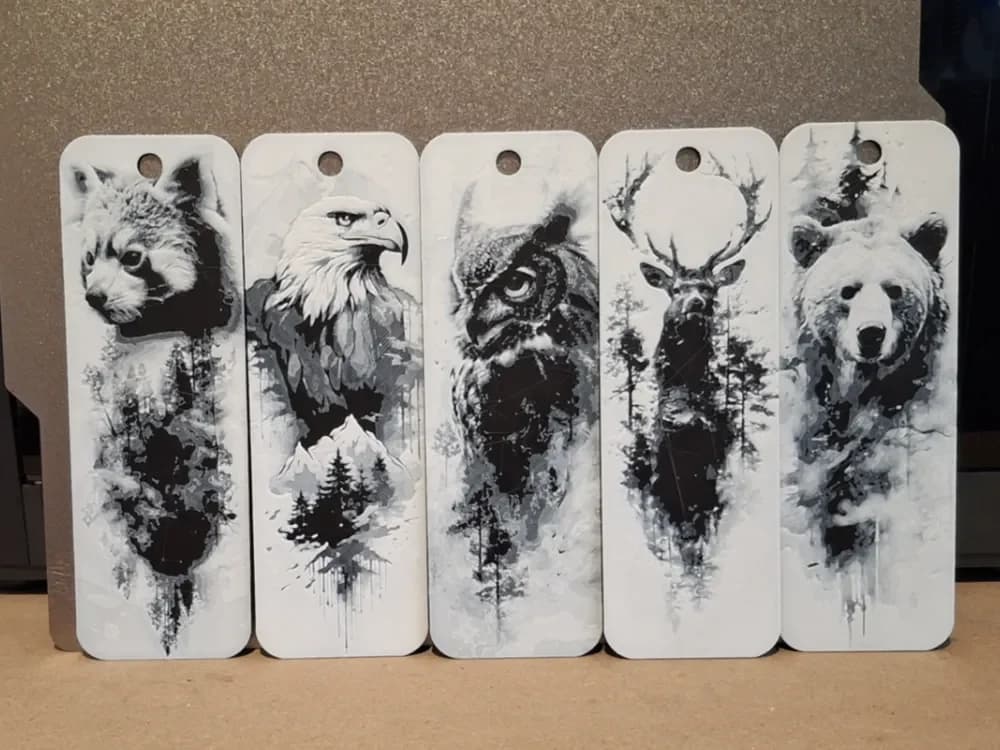 Set of 5 - forest animal bookmarks Set of 5 - forest animal bookmarks
