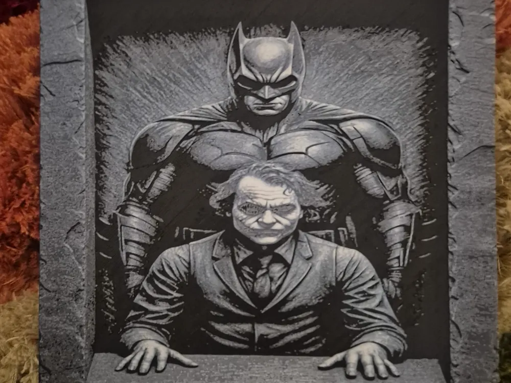 BATMAN & JOKER SLATE by Buntsta HueForge model: BATMAN & JOKER SLATE by Buntsta