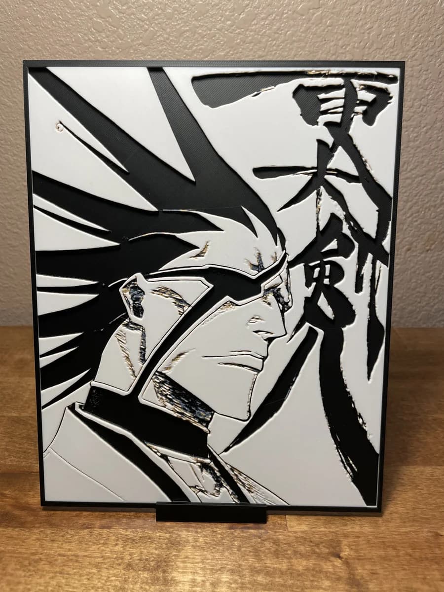 Kenpachi by Cloudy Nostalgia HueForge model: Kenpachi by Cloudy Nostalgia