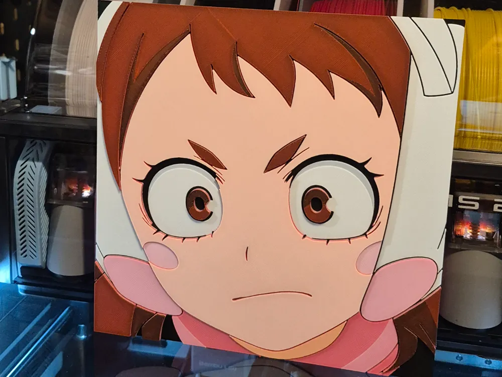 My Hero Academia - Uravity Closeup MHA Hueforge My Hero Academia - Uravity Closeup MHA Hueforge