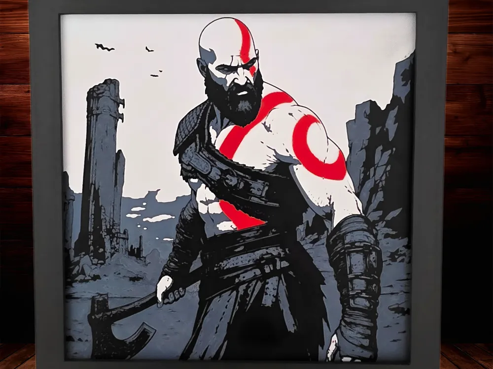 Kratos - God of War - 4 Colour Kratos - God of War - 4 Colour