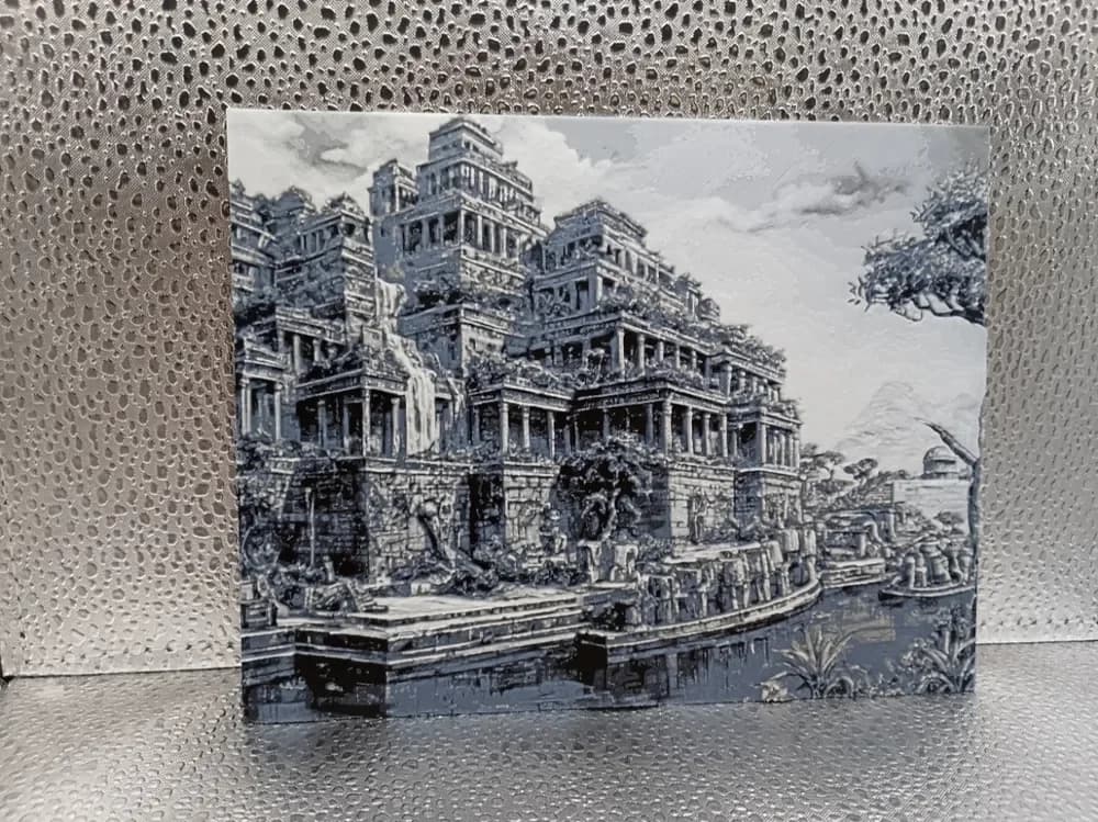 Hanging Gardens of Babylon – Hueforge by Borishotch Industries HueForge model: Hanging Gardens of Babylon – Hueforge by Borishotch Industries