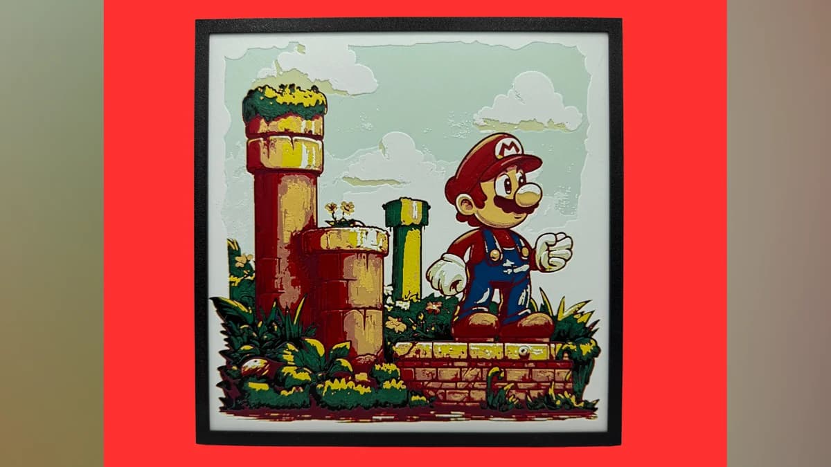 Super Mario Hueforge by Canadian Gamer HueForge model: Super Mario Hueforge by Canadian Gamer