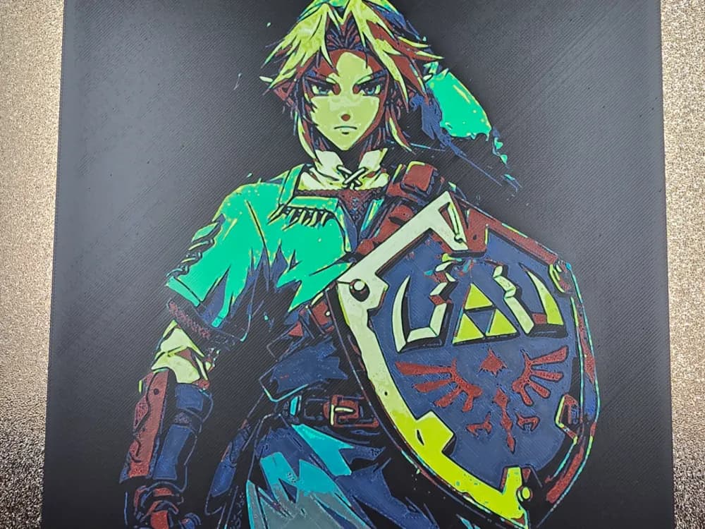 Zelda - Link Hueforge by 3D-Mentiel HueForge model: Zelda - Link Hueforge by 3D-Mentiel
