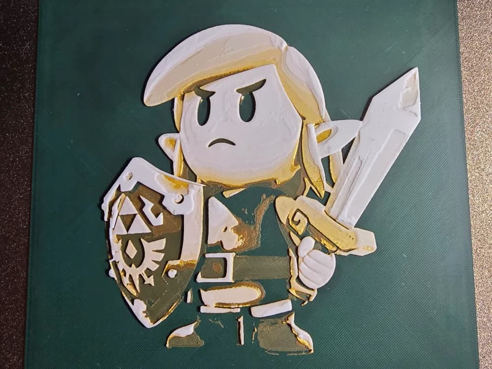 Zelda - Link Hueforge by 3D-Mentiel HueForge model: Zelda - Link Hueforge by 3D-Mentiel