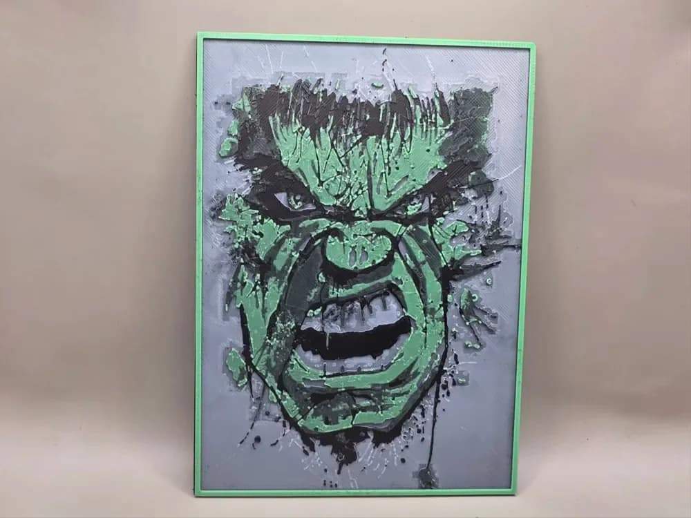 Hulk - HueForge by keko HueForge model: Hulk - HueForge by keko