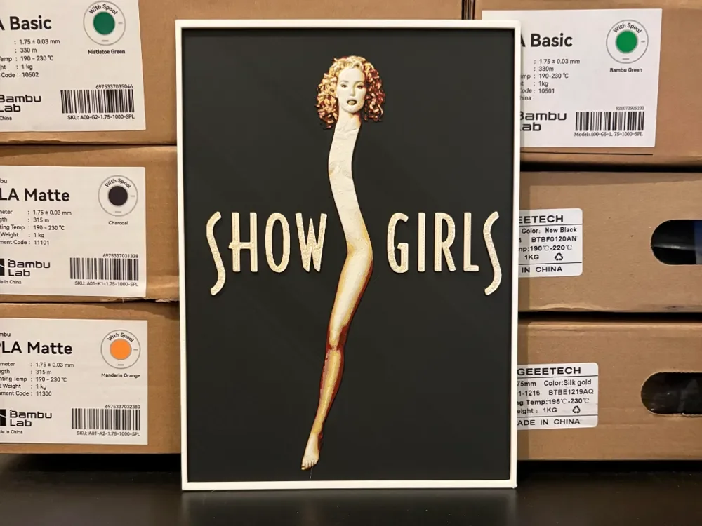 Showgirls Hueforge by Estiv HueForge model: Showgirls Hueforge by Estiv