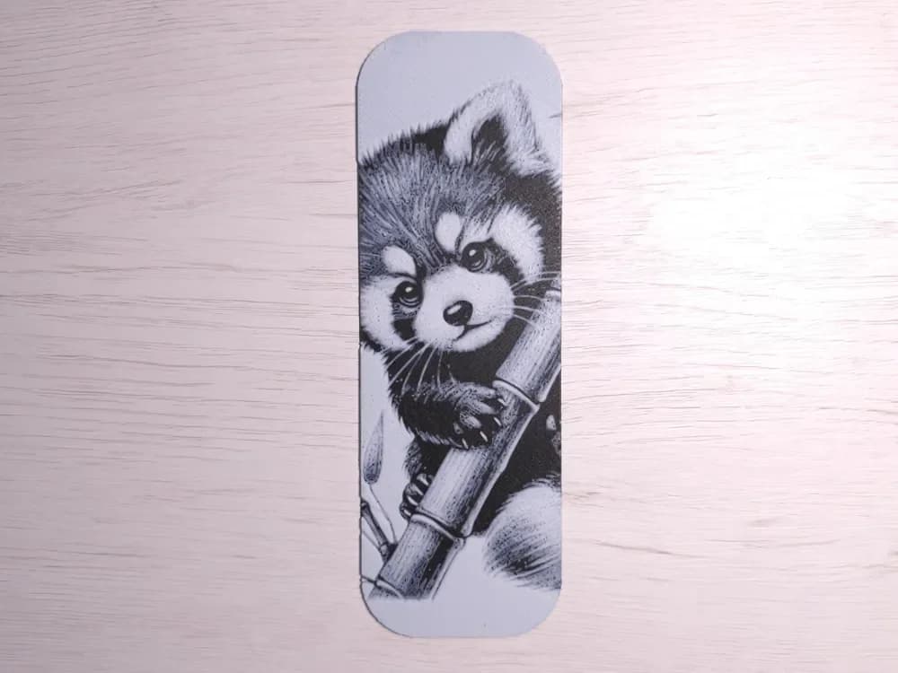 Red Panda 2 Bookmark by Atrus Design HueForge model: Red Panda 2 Bookmark by Atrus Design