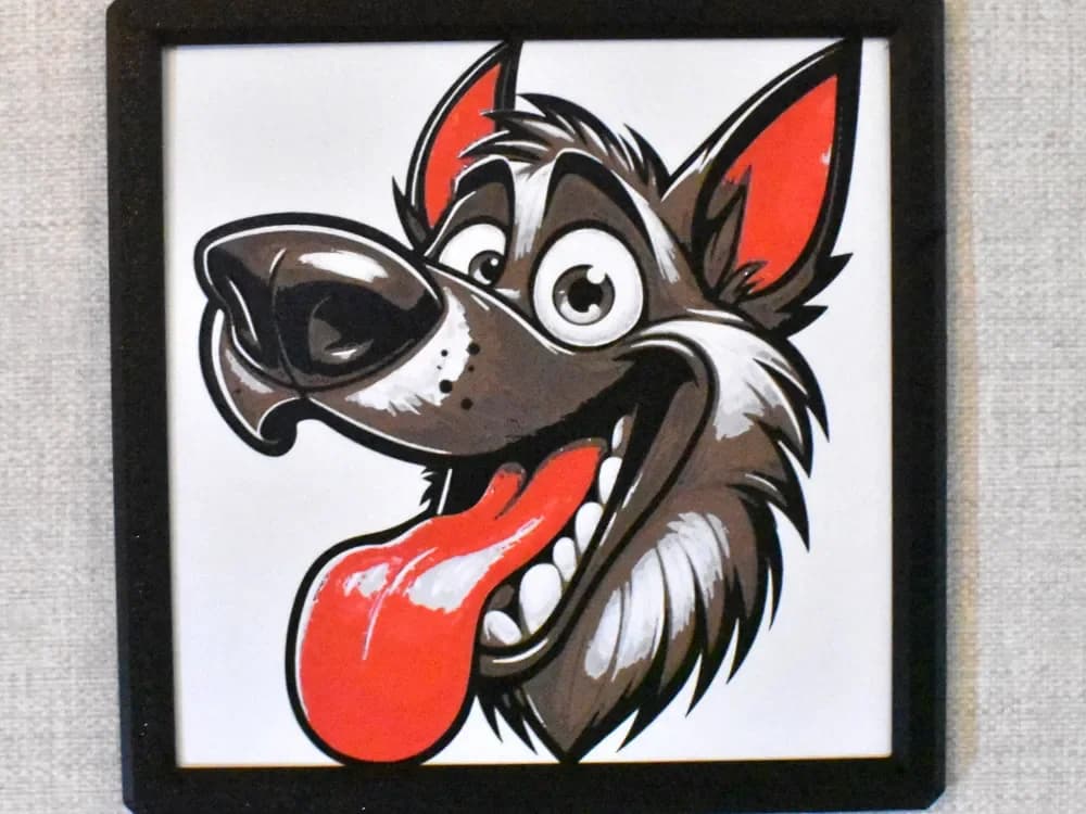 HueForge model: Alsatian, German Shepherd Hueforge by Chris B