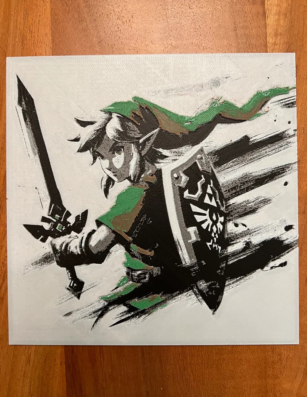 Link from Zelda by JustBe 3D Printing HueForge model: Link from Zelda by JustBe 3D Printing