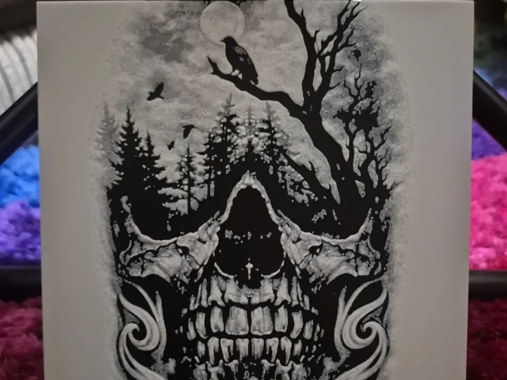 skull double exposure hueforge by Buntsta HueForge model: skull double exposure hueforge by Buntsta