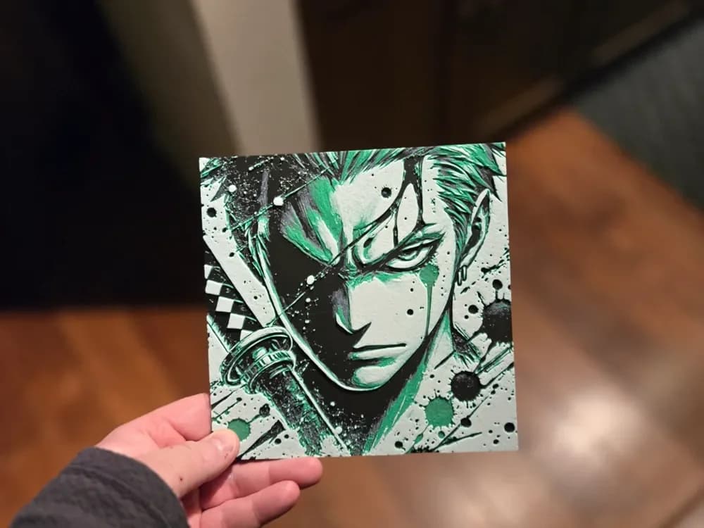 Graffiti Roronoa Zoro Hueforge Graffiti Roronoa Zoro Hueforge