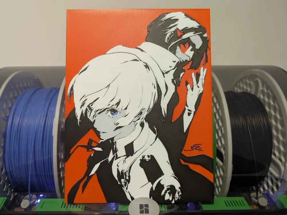 HueForge model: P5X x P3R 1st Anni Hueforge by Razel