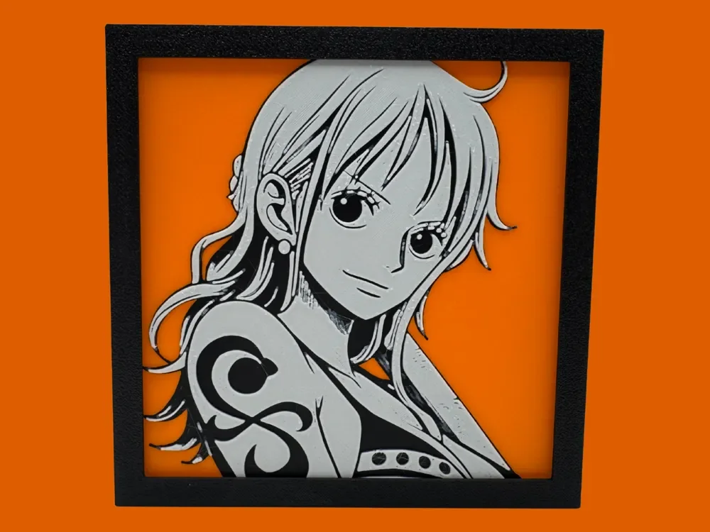 Nami - One Piece - 4 Color Collection by Canadian Gamer HueForge model: Nami - One Piece - 4 Color Collection by Canadian Gamer