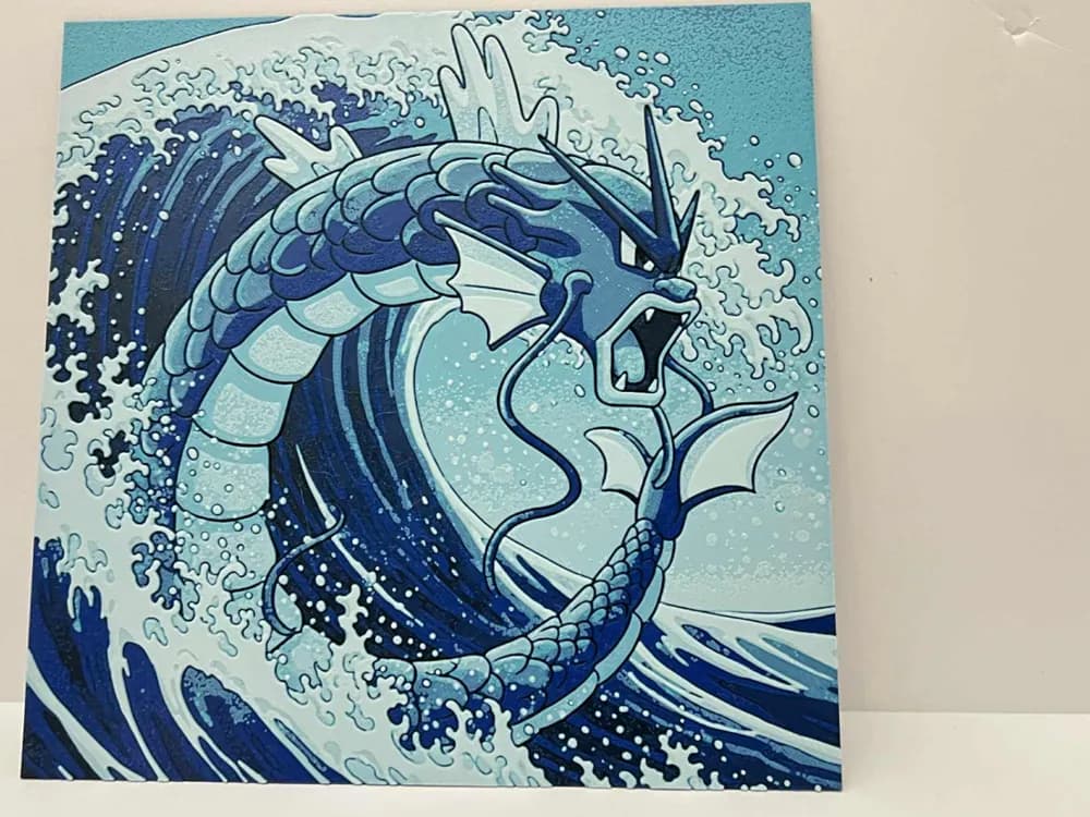 Gyarados by 3djd HueForge model: Gyarados by 3djd