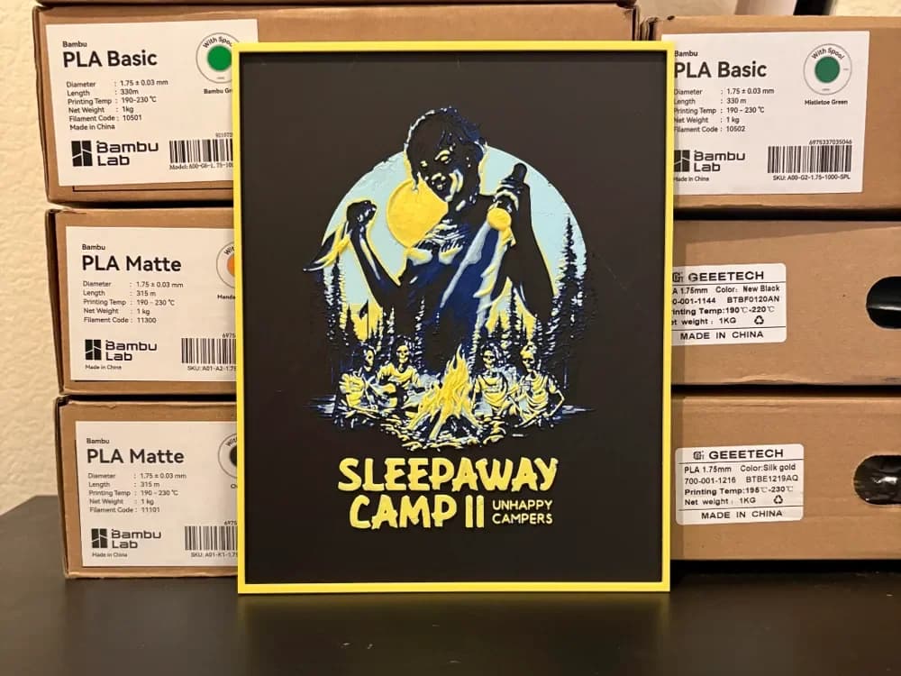 Sleepaway Camp 2 Hueforge by Estiv HueForge model: Sleepaway Camp 2 Hueforge by Estiv
