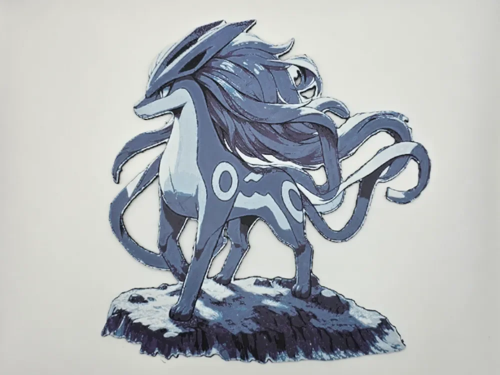 Suicune Pokemon by Kactus Fpv HueForge model: Suicune Pokemon by Kactus Fpv