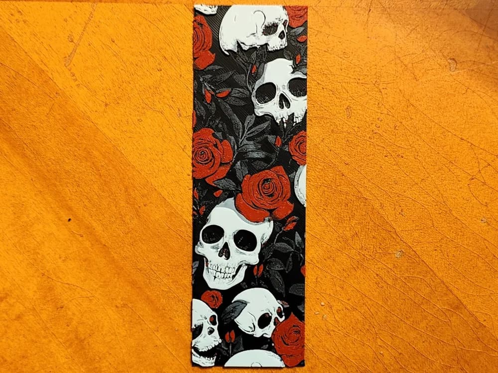 Skulls and Roses Bookmark - 4 Colours Skulls and Roses Bookmark - 4 Colours