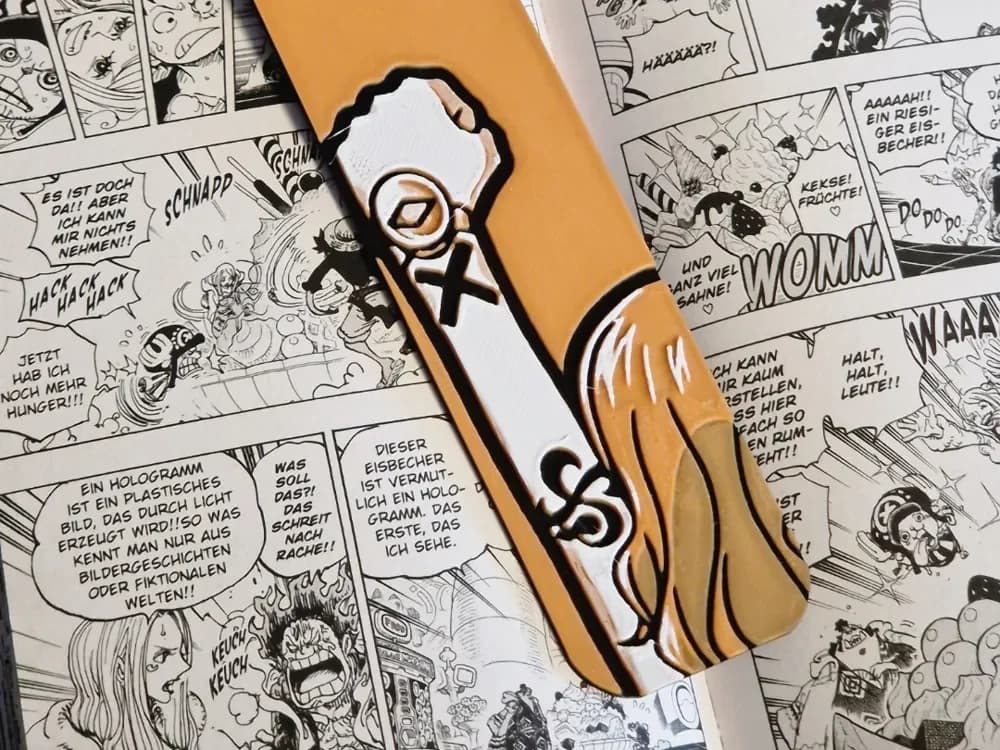 Bookmark - Nami by Schuettdesign HueForge model: Bookmark - Nami by Schuettdesign