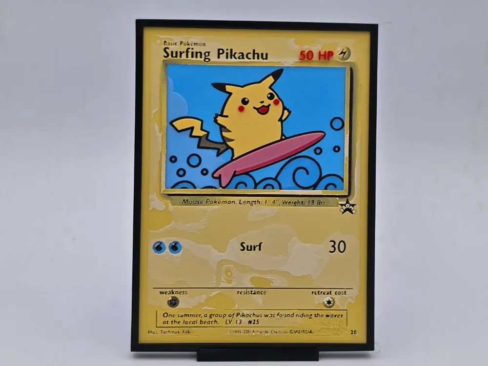 Surfing Pikachu #111 Pokemon Evolutions Hueforge Surfing Pikachu #111 Pokemon Evolutions Hueforge