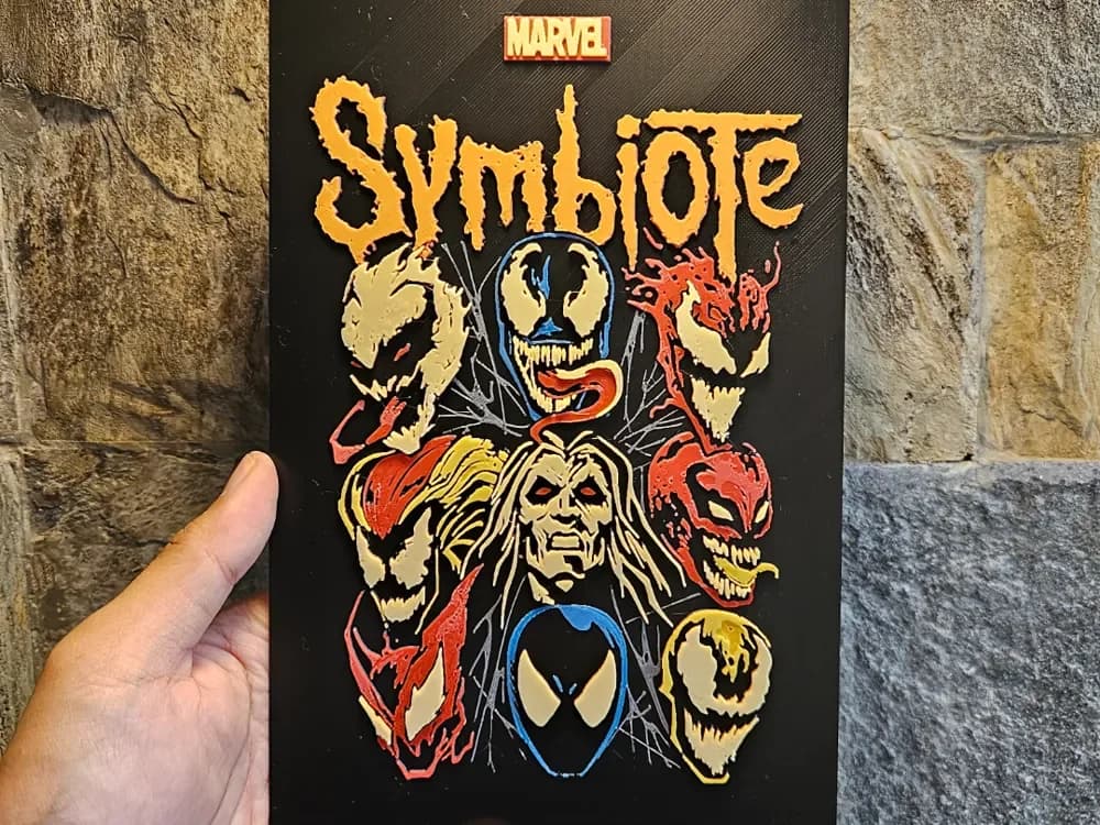 HueForge model: Symbiote Marvel Slipknot Hueforge by Loki