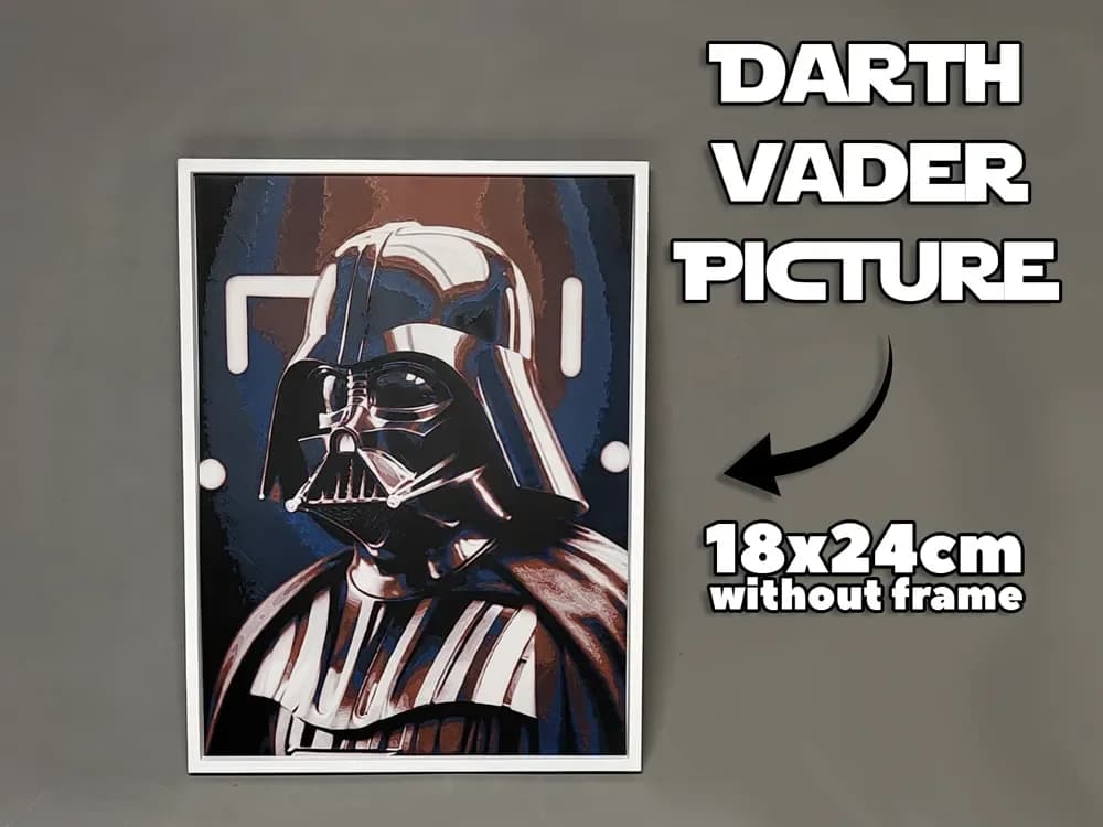 Inspered by Darth Vader 3D picture 18x24* Hueforge by Danz HueForge model: Inspered by Darth Vader 3D picture 18x24* Hueforge by Danz
