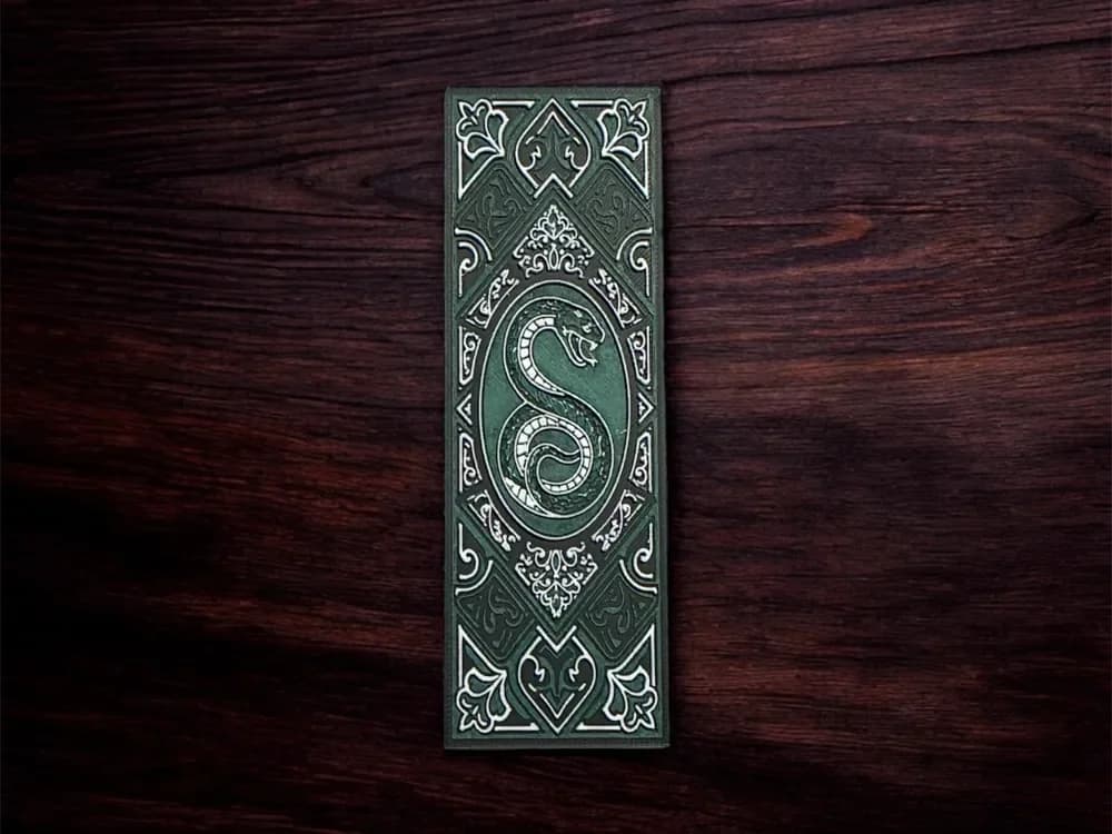 Harry Potter Slytherin House Regel Bookmark by The SkyLab 3D HueForge model: Harry Potter Slytherin House Regel Bookmark by The SkyLab 3D