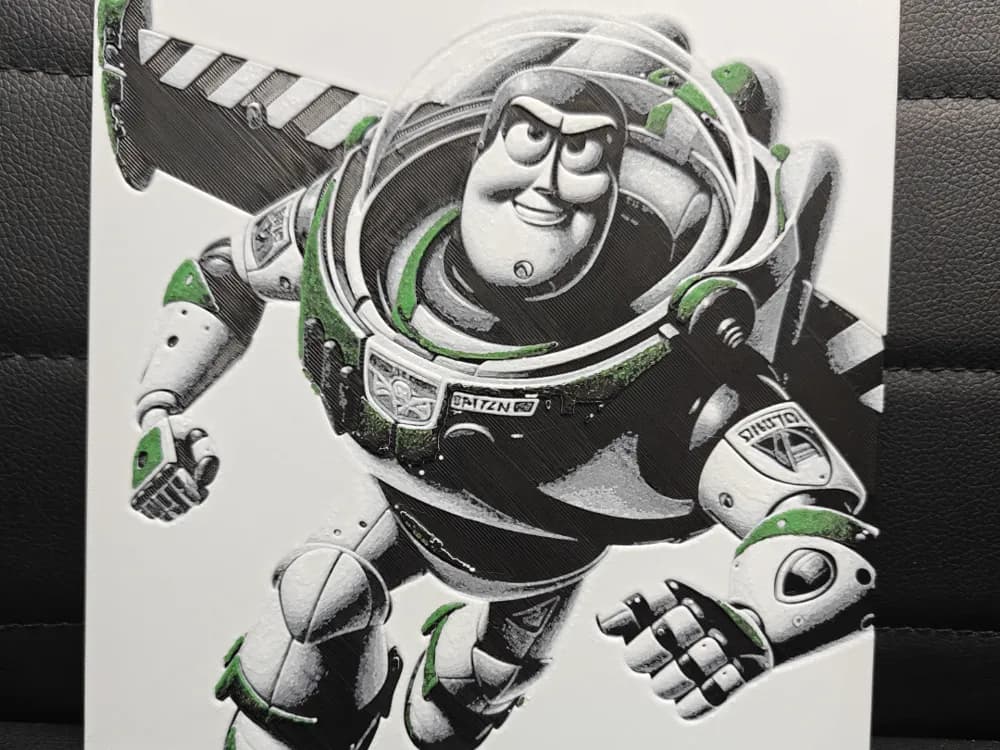 HueForge model: Buzz Lightyear by TheHueforgeLady