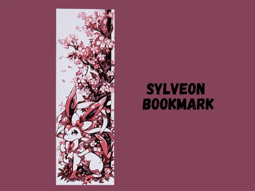 HueForge model: Sylveon - Pokemon Bookmark - 2025 Year of Eevee by Canadian Gamer