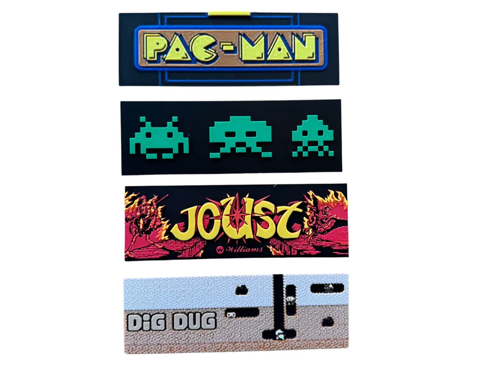 Retro Video Game - Bookmark Collection #1 by Canadian Gamer HueForge model: Retro Video Game - Bookmark Collection #1 by Canadian Gamer