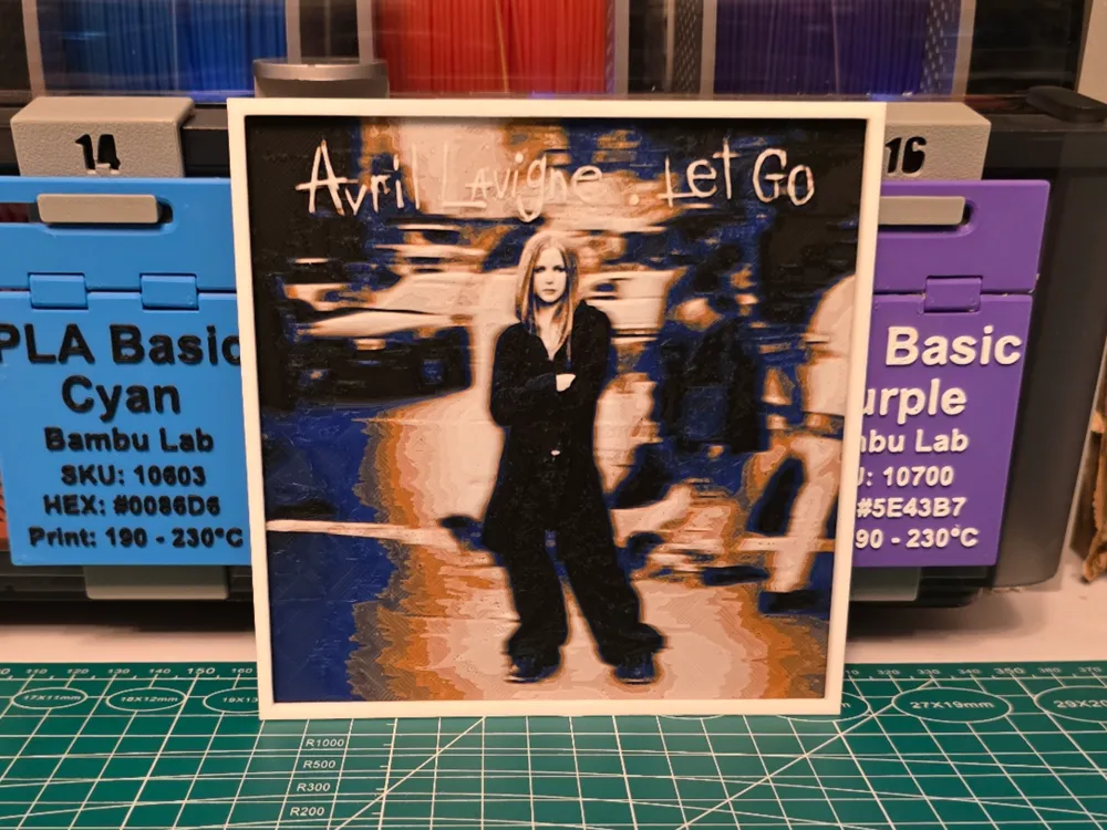 Avril Lavigne "Let Go" Album - Hueforge Art by Lumpy3D HueForge model: Avril Lavigne "Let Go" Album - Hueforge Art by Lumpy3D