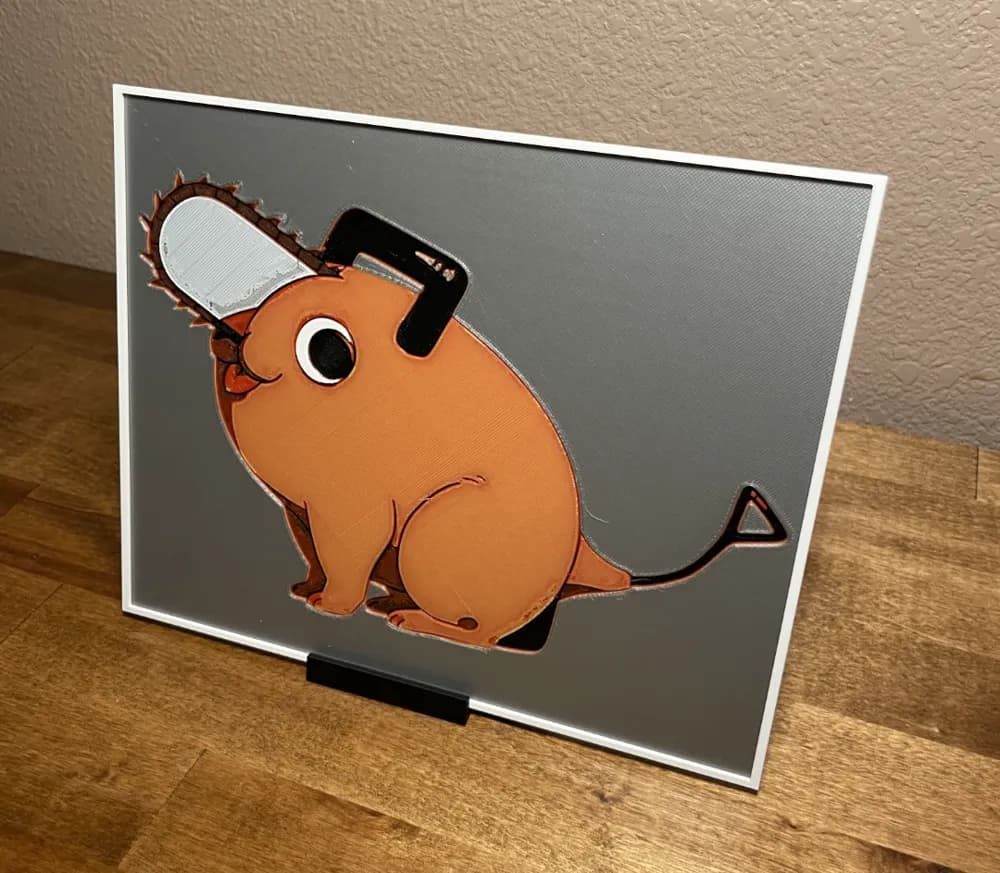 HueForge model: Hueforge - Chainsaw Man - Pochita by Cloudy Nostalgia