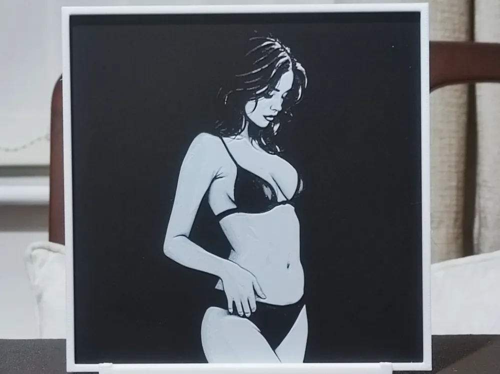 HueForge model: Beach Ready Contrast - HueForge 2 Color by BoDad