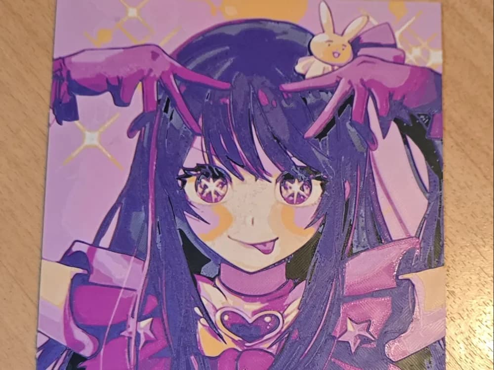 Hueforge Oshi no ko Ai by 3D-Mentiel HueForge model: Hueforge Oshi no ko Ai by 3D-Mentiel