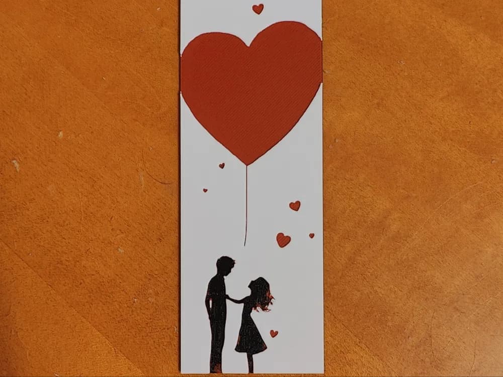 Balloon Heart Bookmark - 3 Colours Balloon Heart Bookmark - 3 Colours