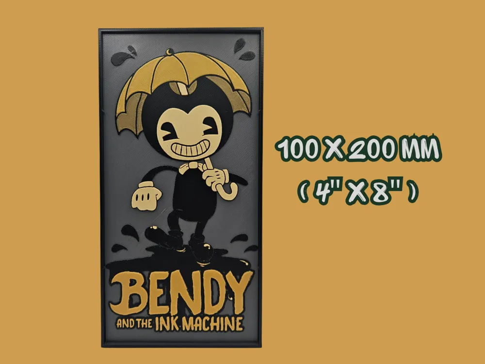 Bendy and the Ink Machine by BusyKikiBee HueForge model: Bendy and the Ink Machine by BusyKikiBee