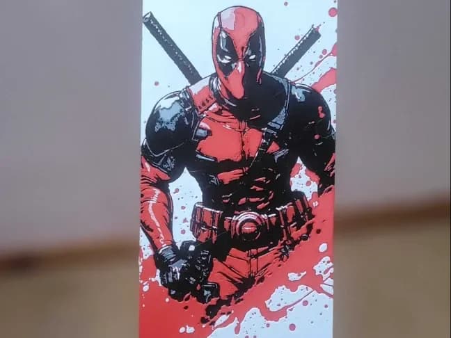 Deadpool by Poly3D HueForge model: Deadpool by Poly3D