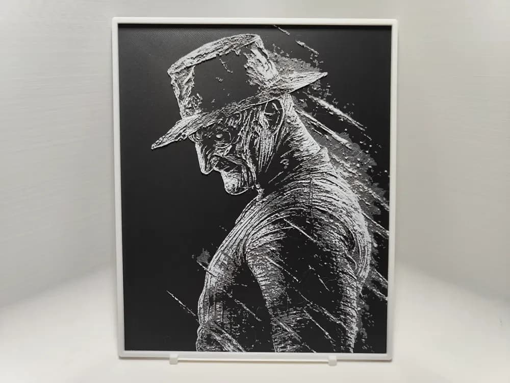 Freddy Krueger - Hueforge by BeaN HueForge model: Freddy Krueger - Hueforge by BeaN