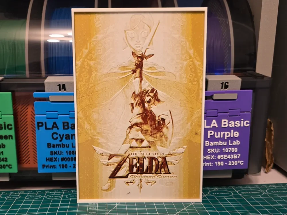 The Legend of Zelda: Skyward Sword - Hueforge Art by Lumpy3D HueForge model: The Legend of Zelda: Skyward Sword - Hueforge Art by Lumpy3D