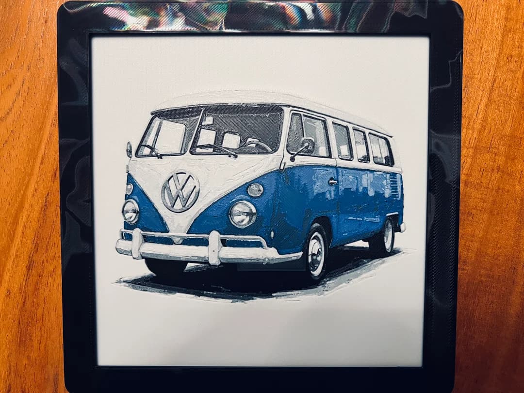 VW Bus by JustBe 3D Printing HueForge model: VW Bus by JustBe 3D Printing