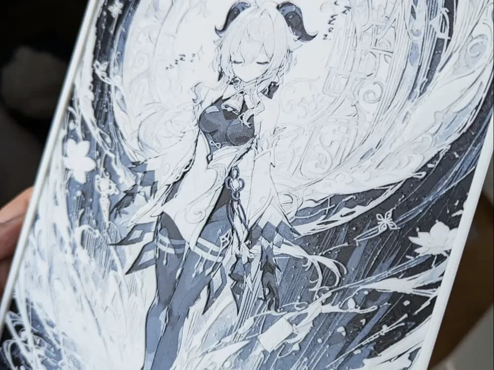 Ganyu Hueforge Wall Art 240 x 180 Genshin Impact