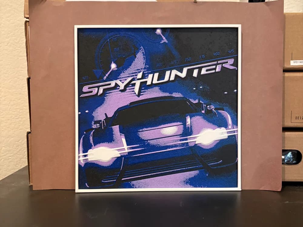 Spy Hunter Hueforge by Estiv HueForge model: Spy Hunter Hueforge by Estiv