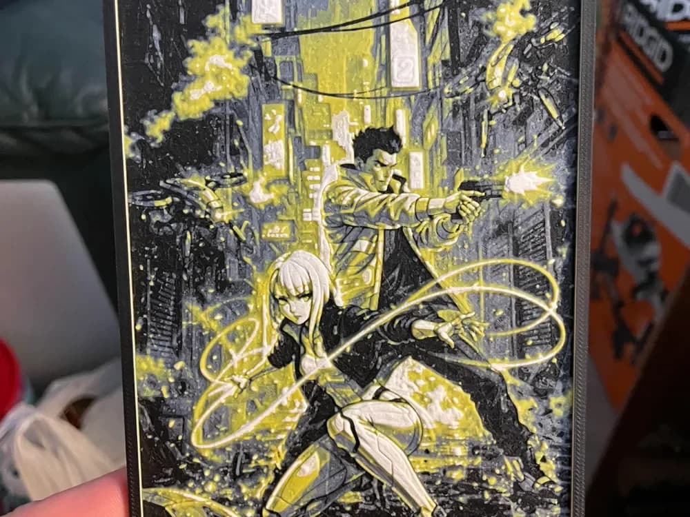 CyberPunk Hueforge by Advancedtechworldwide HueForge model: CyberPunk Hueforge by Advancedtechworldwide