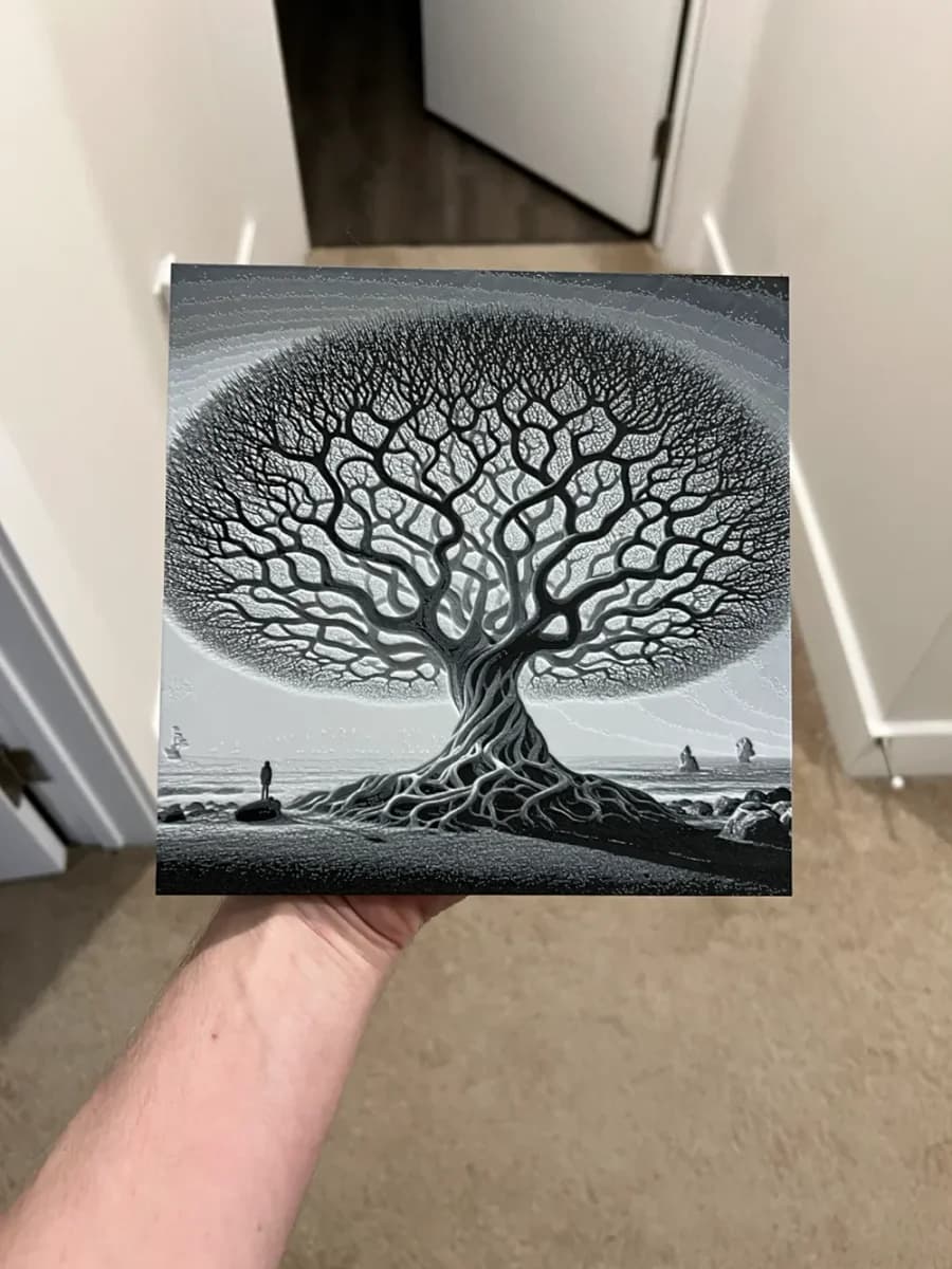 Magic Tree Art Hueforge by RP47 Designs HueForge model: Magic Tree Art Hueforge by RP47 Designs