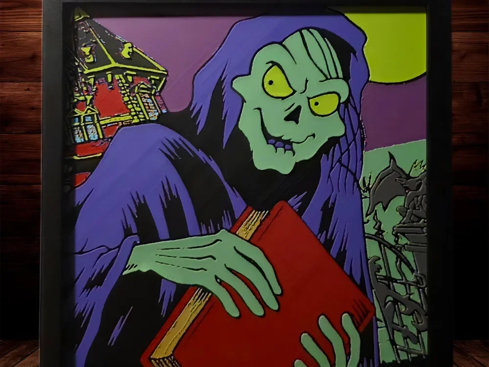 Tales From the Crypt Keeper by Side Quest Hues HueForge model: Tales From the Crypt Keeper by Side Quest Hues