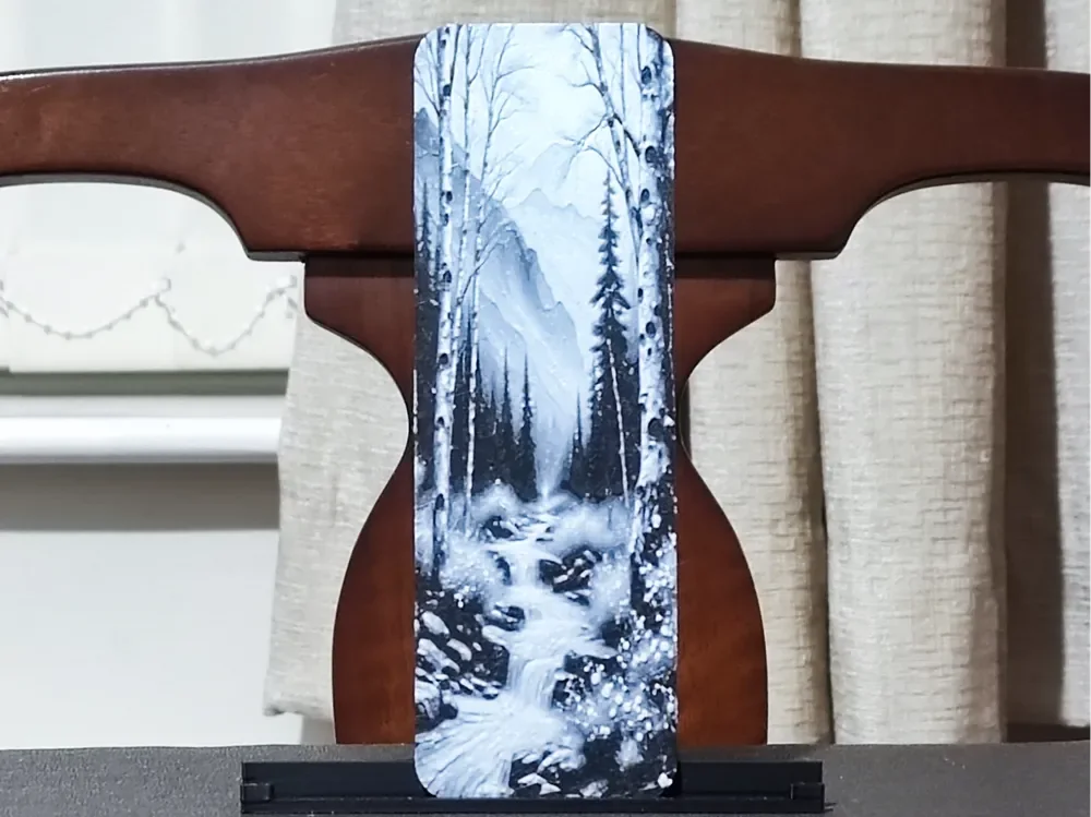 HueForge model: A River Runs Through It Bookmark - 2 Color by BoDad