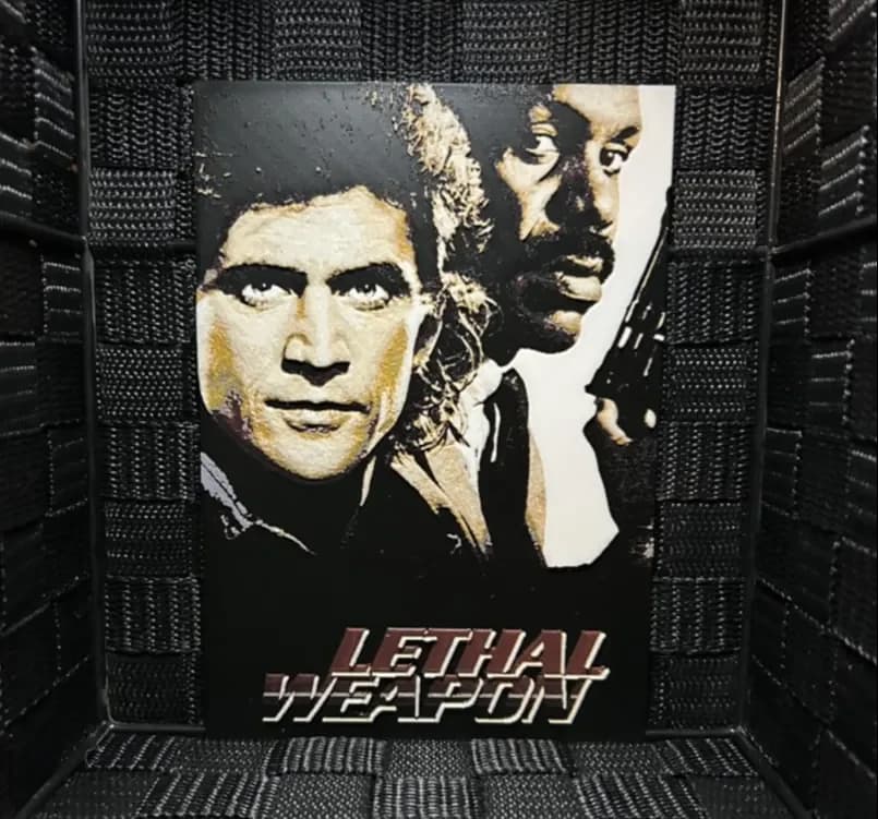 Hueforge Movie Poster - Lethal Weapon - by JoDau HueForge model: Hueforge Movie Poster - Lethal Weapon - by JoDau